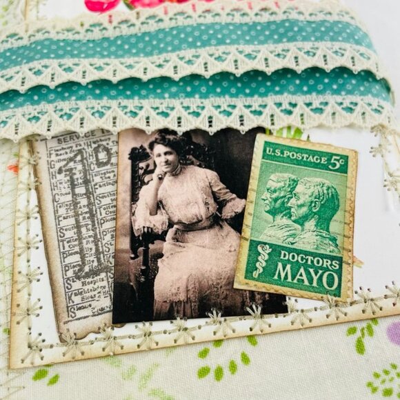 Handmade Custom Blank Writing Junk Journal  Vintage Papers for Prayer Scripture - Picture 2 of 12